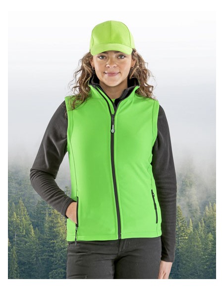 RES-R232F-Womens Printable Softshell Bodywarmer with Recycled Fleece Inner 2